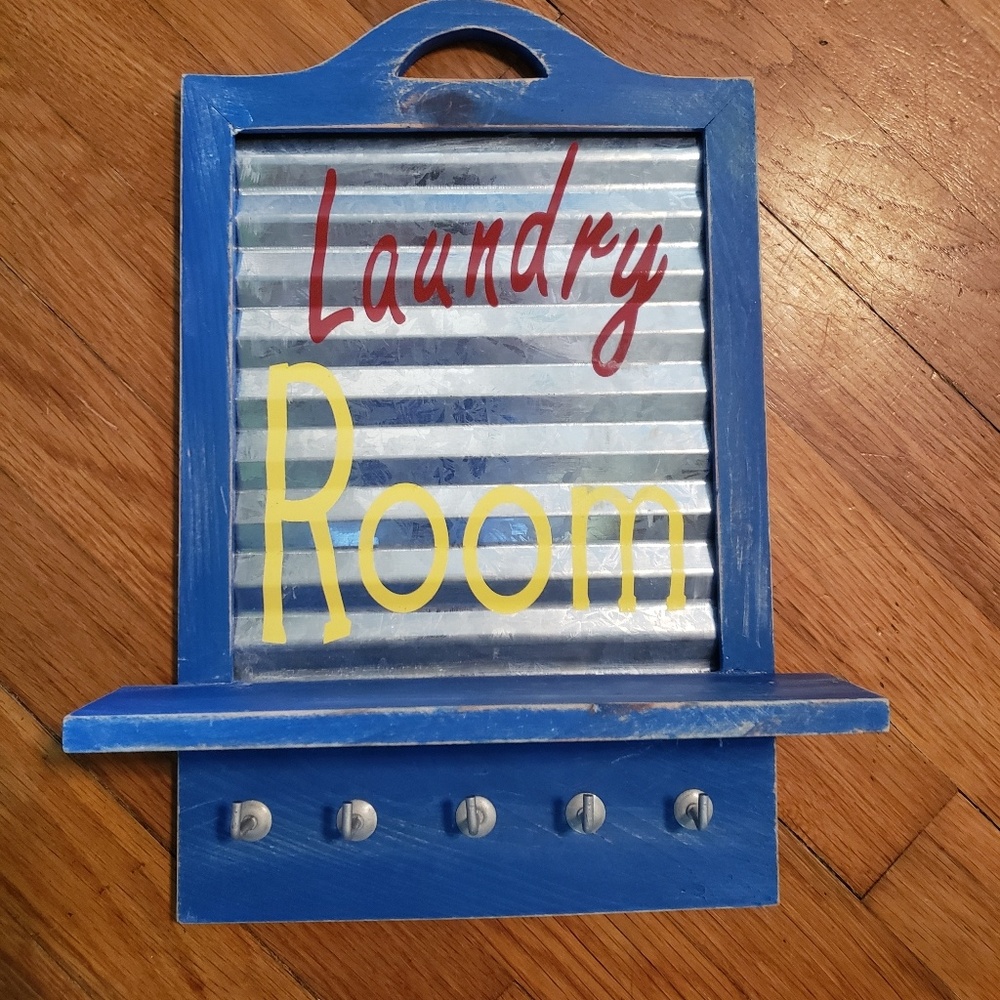Laundry room key holder natural/farmhouse look